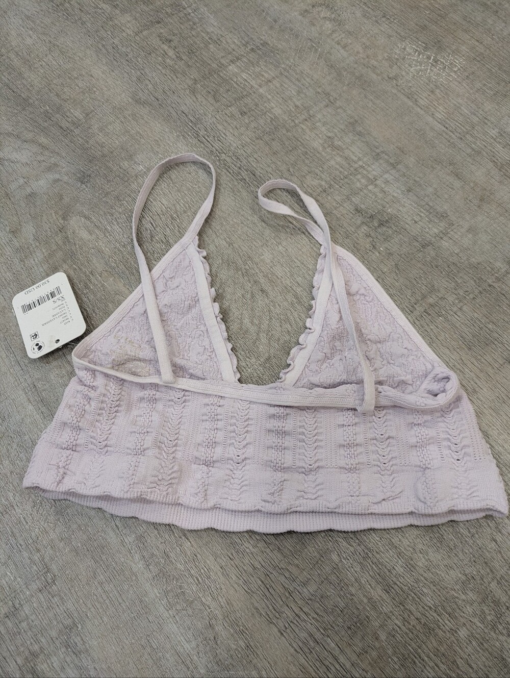 NWT Intimately Free People Lilac Heirloom Seamless Bralette Size XS/S - Picture 3 of 6
